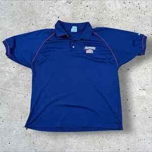 Vintage Denver Nuggets NBA Polo Shirt Mens XL Blue Embroidered Basketball Golf